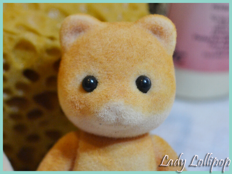Marking out the general face shape of the new Sylvanian Families Cheetah