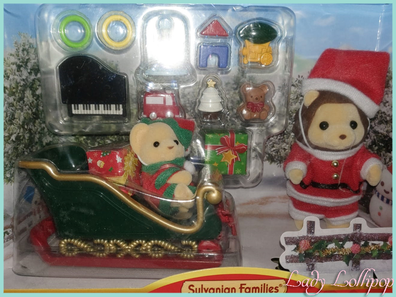 Sylvanian Families Grande Lion Christmas Sleigh set