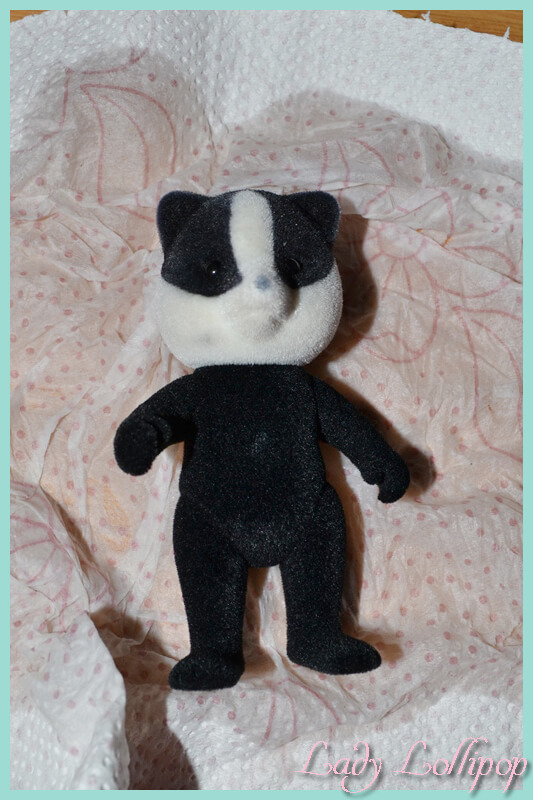 Sylvanian Families Badger chosen to repaint as a ratel