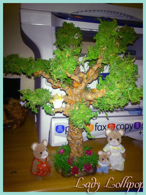 Sylvanian Families Handmade miniature diorama tree