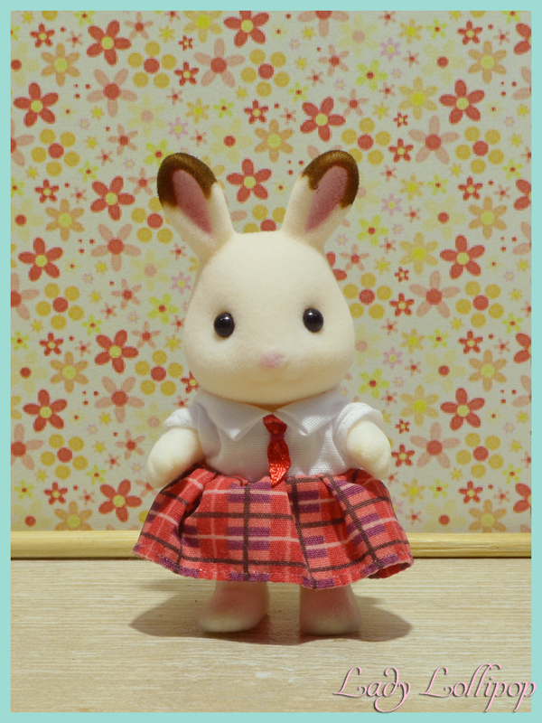 Sylvanian Families Freya Chocolate rabbit sister from the School Music Set