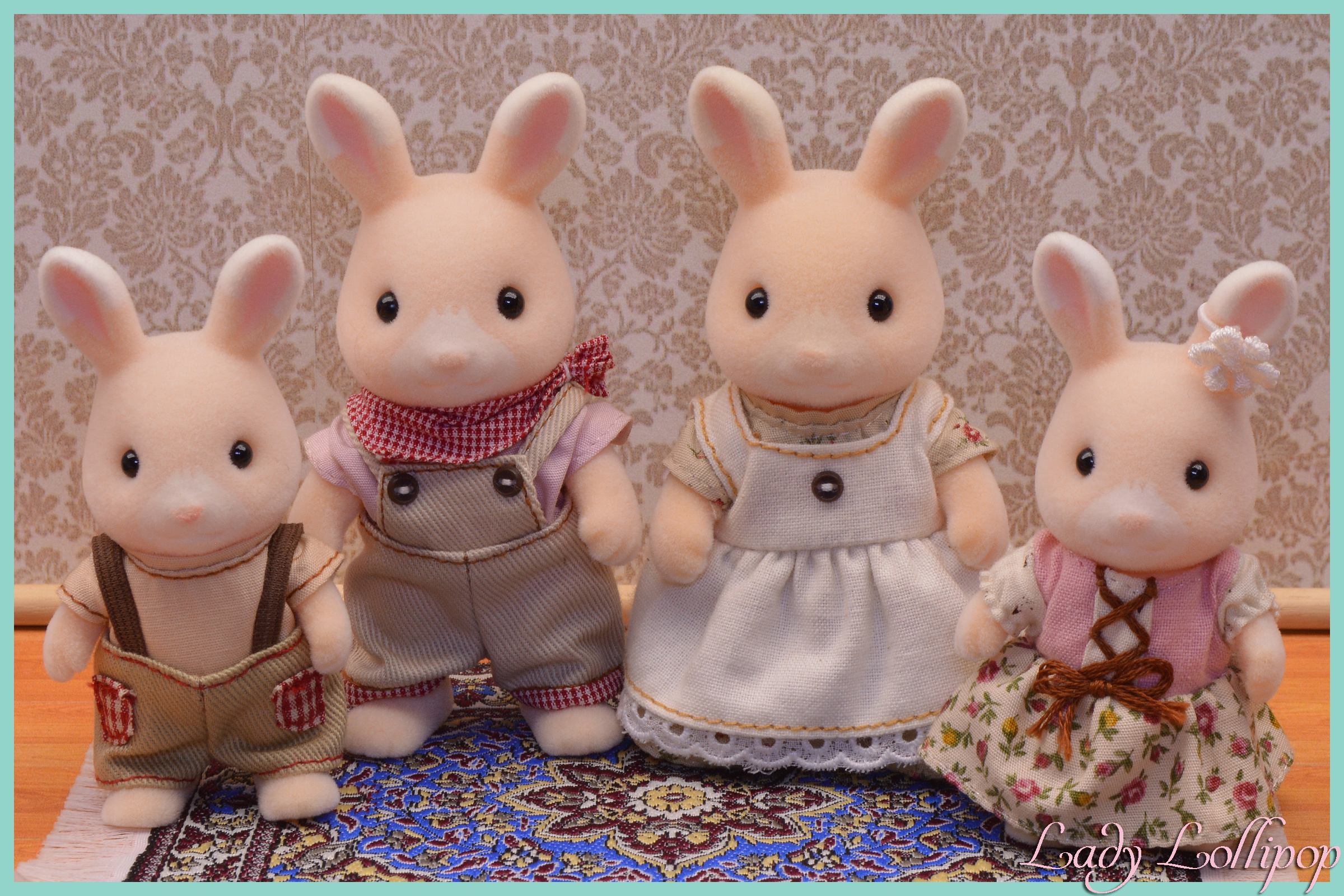 Sylvanian Families Nonohana Wildflower Rabbit Family