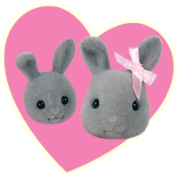 Sylvanian Families Brighteyes Grey Rabbit Bridesmaids