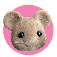 Sylvanian Families Factory Error Prototype Brown Mouse Family