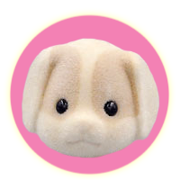 Sylvanian Families Factory Error Prototype White Beagle Family